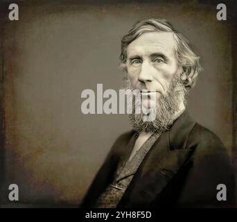 John Tyndall, 1820–1893, physicien et chimiste irlandais, découvreur oft HE Greenhouse Effect, édité numériquement Banque D'Images