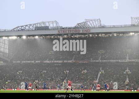 Manchester, Royaume-Uni. 10 novembre 2024. Vue générale du match de premier League Manchester United vs Leicester City à Old Trafford, Manchester, Royaume-Uni, le 10 novembre 2024 (photo Craig Thomas/News images) à Manchester, Royaume-Uni, le 11/10/2024. (Photo de Craig Thomas/News images/SIPA USA) crédit : SIPA USA/Alamy Live News Banque D'Images