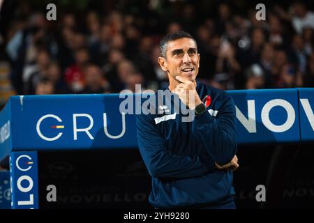 Moreno Longo entraîneur-chef de la SSC Bari lors du match Italien Serie B entre les États-Unis Salernitana vs SSC Bari lors des États-Unis Salernitana vs SSC Bari, match de football Italien Serie B à Salerne, Italie, 10 novembre 2024 Banque D'Images