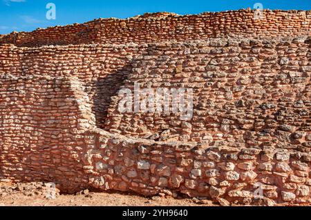 La Motilla del Azuer, Daimiel, fortification préhistorique de l'âge du bronze. La riche histoire de ces sites offre une fenêtre sur notre passé lointain Banque D'Images