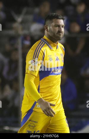 Mexico, Ciudad de Mexico, Mexique. 9 novembre 2024. André Pierre Gignac #10 des Tigres de la UANL réagit contre Cruz Azul lors du 17e tour du Torneo de Apertura 2024 Liga MX à l'Estadio Ciudad de los Deportes. Score final 1 Tigres 1- 1Cruz Azul. Le 9 novembre 2024 à Mexico, Mexique. (Crédit image : © Ismael Rosas/eyepix via ZUMA Press Wire) USAGE ÉDITORIAL SEULEMENT! Non destiné à UN USAGE commercial ! Banque D'Images