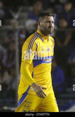 Mexico, Mexique. 09 novembre 2024. André Pierre Gignac #10 des Tigres de la UANL réagit contre Cruz Azul lors du 17e tour du Torneo de Apertura 2024 Liga MX à l'Estadio Ciudad de los Deportes. Score final 1 Tigres 1- 1Cruz Azul. Le 9 novembre 2024 à Mexico, Mexique. (Photo de Ismael Rosas/ Credit : Eyepix Group/Alamy Live News Banque D'Images