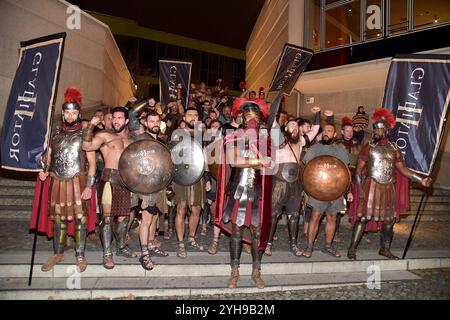 Fan Event GLADIATOR II im Kino Zoo Palast Event-screening im Zoopalast Berlin, die Gladiatoren besuchen Berlin zum Fan Event GLADIATOR II AM 10.11.2024 Photopress Mueller Banque D'Images
