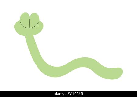 Illustration plate de vecteur de ballon serpent Illustration de Vecteur