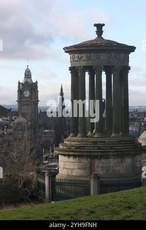 Monument Dugald Stewart, Édimbourg Banque D'Images