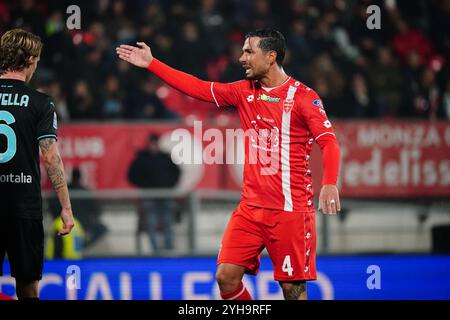 Monza, Italie. 10 novembre 2024. Armando Izzo (AC Monza) lors du championnat italien Serie A match de football entre AC Monza et SS Lazio le 10 novembre 2024 au U-Power Stadium de Monza, Italie - photo Morgese-Rossini/DPPI crédit : DPPI Media/Alamy Live News Banque D'Images