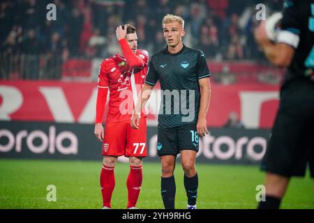 Monza, Italie. 10 novembre 2024. Gustav Isaksen (SS Lazio) lors du championnat italien Serie A match de football entre AC Monza et SS Lazio le 10 novembre 2024 au U-Power Stadium de Monza, Italie - photo Morgese-Rossini/DPPI crédit : DPPI Media/Alamy Live News Banque D'Images