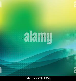 fond ondulé avec demi-teintes Illustration de Vecteur