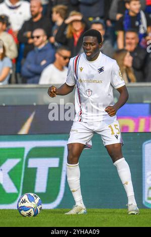 Ebenezer Akinsanmiro (Sampdoria) pendant AC Pise vs UC Sampdoria, match de football italien Serie B à Pise, Italie, 09 novembre 2024 Banque D'Images