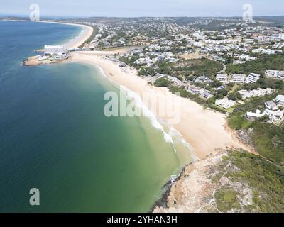 Plage centrale, Plettenberg Bay, Afrique du Sud Banque D'Images