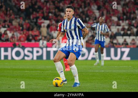 Lisbonne, Portugal. 10 novembre 2024. Nehuen Perez du FC Porto lors du match de football BWIN de Liga Portugal entre SL Benfica et FC Porto à l'Estadio da Luz à Lisbonne, Portugal. 11/11/2024 crédit : Brazil photo Press/Alamy Live News Banque D'Images