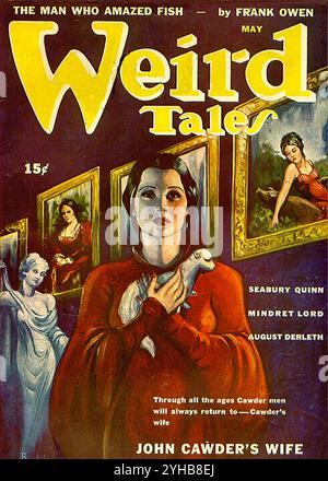 Weird Tales Mai 1943. Banque D'Images