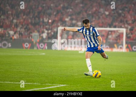 Lisboa, Portugal. 10 novembre 2024. Fabio Vieira de Porto vu en action lors de la 11ème manche de la Liga Portugal Betclic, entre Benfica et Porto. Score final ; Benfica 4:1 Porto. (Photo de Nuno Branco/SOPA images/SIPA USA) crédit : SIPA USA/Alamy Live News Banque D'Images