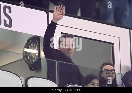 Torino, Italie. 04th Apr, 2023. Foto Fabio Ferrari/LaPresse 4 Aprile 2023 - Torino, Italia - sport, calcio - Juventus vs Inter - Coppa Italia Frecciarossa - Semifinale 1/2 - Juventus Stadium. Nella foto : Alessandro Del Piero in tribuna 4 avril 2023 Turin, Italie - sport, calcio - Juventus vs Inter - Coppa Italia Frecciarossa - demi-finale 1/2 -stade de la Juventus . Sur la photo : Alessandro Del Piero crédit : LaPresse/Alamy Live News Banque D'Images