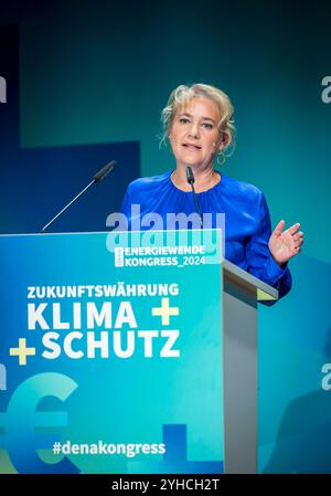 Berlin, Deutschland. 11 novembre 2024. Congrès de transition énergétique Dena 2024. Discours de Dena Directrice générale Corinna Enders Credit : dpa/Alamy Live News Banque D'Images