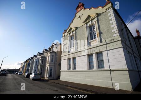st eugenes hall et montgomery terrace moville, comté de donegal, république d'irlande construit à l'origine comme salle de tempérance en 1887 Banque D'Images