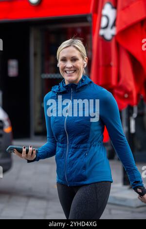 Londres, Royaume-Uni. 11 novembre 2024. Jenni Falconer est vu quitter Global Radio Credit : Richard Lincoln/Alamy Live News Banque D'Images