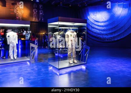 Combinaisons spatiales Apollo à Space Adventure - NASA Experience - Canela, Rio Grande do Sul, Brésil Banque D'Images