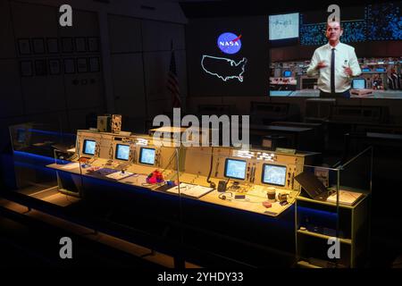 Centre historique de contrôle de mission de Houston à Space Adventure - NASA Experience - Canela, Rio Grande do Sul, Brésil Banque D'Images