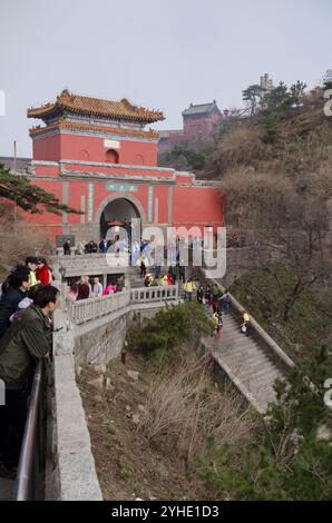 MT. Taishan, Taian, province de Shandong, Chine, Asie Banque D'Images