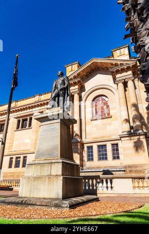La statue du lieutenant-général Sir Richard Bourke à Sydney, en Australie. Il est gouverneur de Nouvelle-Galles du Sud de 1831 à 1837. Banque D'Images