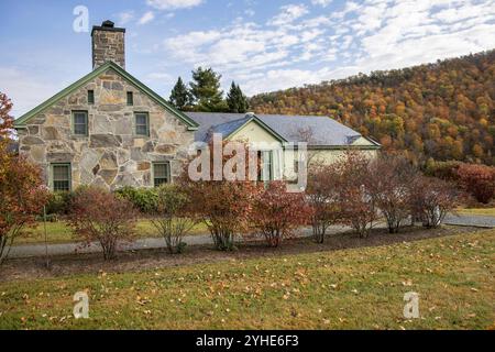 le lieu de naissance du président coolidge à plymouth notch dans le vermont états-unis Banque D'Images