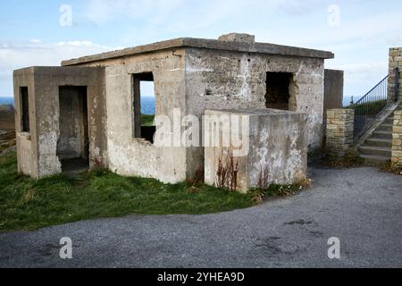 ancienne station de surveillance des garde-côtes abandonnée malin head, comté de donegal, république d'irlande Banque D'Images