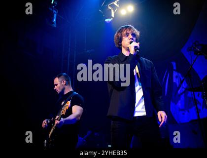 Fall Out Boy (Fall Out Boy Tribute Band) se produisant à l'O2 Academy Islington, Londres © Clarissa Debenham (film Free Photography) / Alamy Banque D'Images