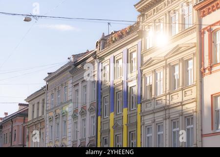 Lviv, Ukraine - 26 octobre 2024 : place du marché à Lviv Banque D'Images