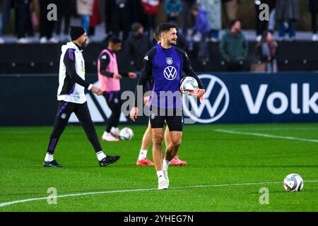 Francfort-sur-le-main, Allemagne. 11 novembre 2024. Tim Kleindienst mit Ball, GER, Training, DFB Fussball Herren Nationalmannschaft Deutschland, AM DFB-Campus à Francfort-sur-le-main, 11.11.2024. Foto : Eibner-Pressefoto/Florian Wiegand crédit : dpa/Alamy Live News Banque D'Images