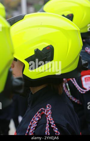 Sapeurs-pompiers 74. Saint-Gervais Mont-Blanc. Haute-Savoie. Auvergne-Rhône-Alpes. France. Europe. Banque D'Images