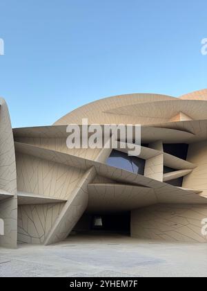 Musée national du Qatar : 'le musée de la rose du désert' inauguré en 2018 et conçu par l'architecte français Jean nouvel, Doha, Qatar Banque D'Images