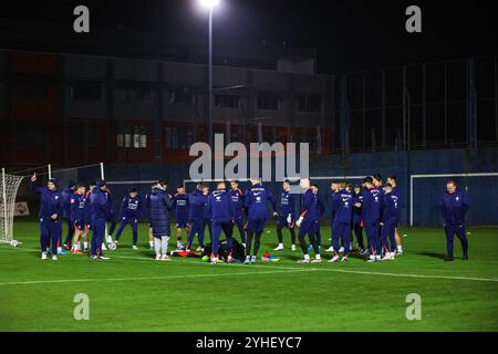 Zagreb, Croatie. 11 novembre 2024. Séance d'entraînement de l'équipe nationale croate de football avant le match de la Ligue des Nations contre l'Écosse. Photo : Luka Stanzl/PIXSELL crédit : Pixsell/Alamy Live News Banque D'Images