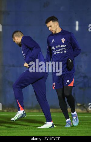 Zagreb, Croatie. 11 novembre 2024. Joueur de Croatie Ivan Perisic lors de la session d'entraînement de l'équipe nationale croate de football avant le match de la Ligue des Nations contre l'Écosse. Photo : Luka Stanzl/PIXSELL crédit : Pixsell/Alamy Live News Banque D'Images