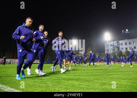 Zagreb, Croatie. 11 novembre 2024. Séance d'entraînement de l'équipe nationale croate de football avant le match de la Ligue des Nations contre l'Écosse. Photo : Luka Stanzl/PIXSELL crédit : Pixsell/Alamy Live News Banque D'Images