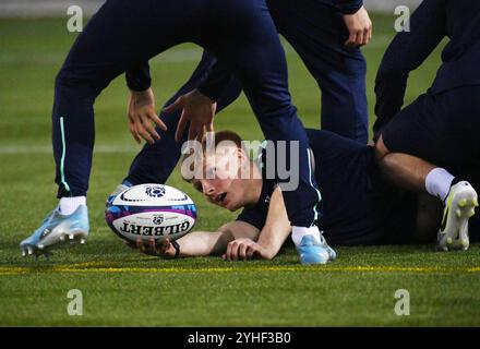 Centre sportif Oriam . Édimbourg Écosse Royaume-Uni 11 novembre 24. ESSAIS D'AUTOMNE 2024/25 Ecosse séance d'entraînement avant le match contre le Portugal . Écosse Harry Paterson crédit : eric mccowat/Alamy Live News Banque D'Images