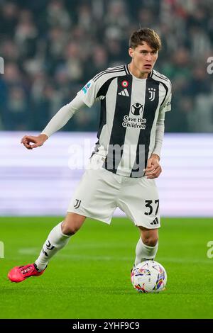 Torino, Italie. 09 novembre 2024. Nicolo Savona de la Juventus pendant le match de football Serie A entre la Juventus et Turin au stade Allianz de Turin, Italie du Nord - samedi 09 novembre 2024. Sport - Soccer . (Photo de Spada/Lapresse) crédit : LaPresse/Alamy Live News Banque D'Images