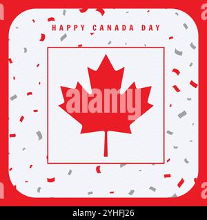 Accueil Bonne fête du canada Illustration de Vecteur