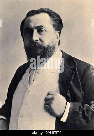 Portrait de la poète française Catulle Mendes, vers 1900 Banque D'Images