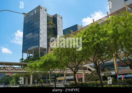 UOL Singapore bâtiment vert durable à Upper Pickering Street Singapour. Banque D'Images