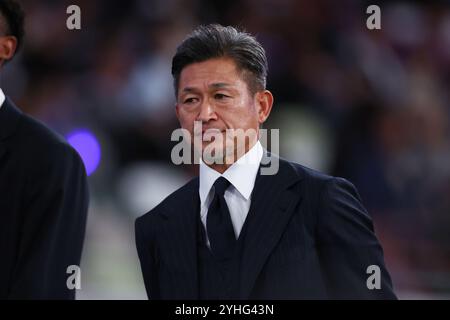 Tokyo, Japon. 11 novembre 2024. Kazuyoshi Miura (ATLETICO SUZUKA) Football/Football : Ligue japonaise de football (JFL) 2024 entre Criacao Shinjuku 0-2 ATLETICO SUZUKA CLUB au stade national de Tokyo, Japon . Crédit : Naoki Morita/AFLO SPORT/Alamy Live News Banque D'Images