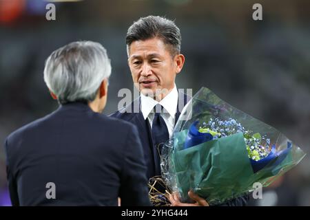 Tokyo, Japon. 11 novembre 2024. Kazuyoshi Miura (ATLETICO SUZUKA) Football/Football : Ligue japonaise de football (JFL) 2024 entre Criacao Shinjuku 0-2 ATLETICO SUZUKA CLUB au stade national de Tokyo, Japon . Crédit : Naoki Morita/AFLO SPORT/Alamy Live News Banque D'Images
