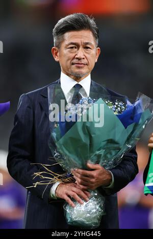 Tokyo, Japon. 11 novembre 2024. Kazuyoshi Miura (ATLETICO SUZUKA) Football/Football : Ligue japonaise de football (JFL) 2024 entre Criacao Shinjuku 0-2 ATLETICO SUZUKA CLUB au stade national de Tokyo, Japon . Crédit : Naoki Morita/AFLO SPORT/Alamy Live News Banque D'Images
