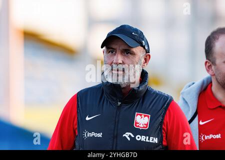 Gondomar, Portugal. 11 novembre 2024. Michal Probierz (Pologne) vu lors de la première journée d'entraînement du camp de l'équipe nationale polonaise avant le match contre le Portugal à l'Estadio de Sao Miguel. (Photo de Maciej Rogowski/SOPA images/Sipa USA) crédit : Sipa USA/Alamy Live News Banque D'Images