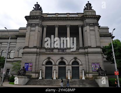 Le Carnegie Music Hall dans le quartier d'Oakland à Pittsburgh a été construit en 1895 dans le cadre du Carnegie Institute. Banque D'Images