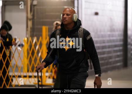 Landover, Maryland, États-Unis. 10 novembre 2024. 10 novembre 2024 : Ryan Shazier lors des Washington Commanders vs Pittsburgh Steelers au Northwest Stadium de Landover MD. Brook Ward/apparent Media Group (crédit image : © AMG/AMG via ZUMA Press Wire) USAGE ÉDITORIAL SEULEMENT! Non destiné à UN USAGE commercial ! Banque D'Images