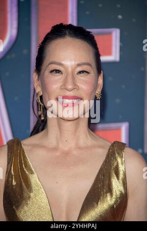 New York, États-Unis. 11 novembre 2024. Lucy Liu assiste à la première de « Red One » d'Amazon MGM Studios à Alice Tully Hall, Lincoln Center. Crédit : SOPA images Limited/Alamy Live News Banque D'Images