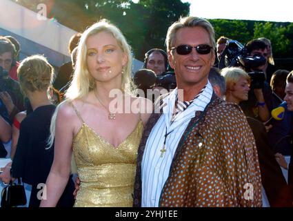 Berlin, Deutschland. 31 juillet 2014. PHOTO D'ARCHIVE : Wolfgang Joop aura 80 ans le 18 novembre 2024, Wolfgang Joop, Allemagne, créateur de mode, avec sa fille jette Joop, Allemagne, créatrice de mode. ? Crédit : dpa/Alamy Live News Banque D'Images