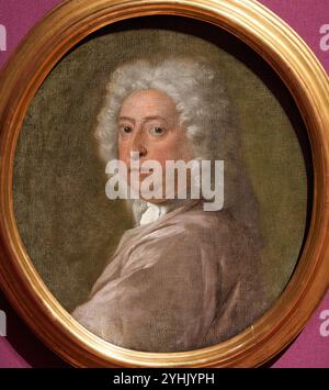 Sir James Thornhill (vers 1675-1734), vers 1724-1726, attribué à Dietrich Ernst Andreae, National Portrait Gallery, Londres, Royaume-Uni Banque D'Images