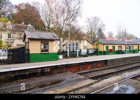 North Yorkshire Moors Railway Station à Pickering, North Yorkshire, Angleterre Banque D'Images